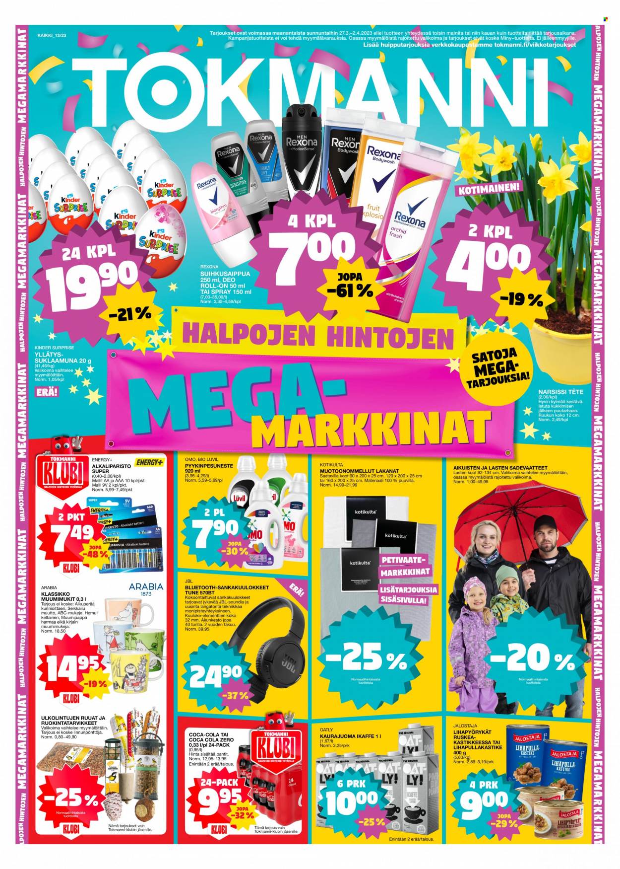 Tokmanni tarjoukset - 27.03.2023 - 02.04.2023. Sivu 1