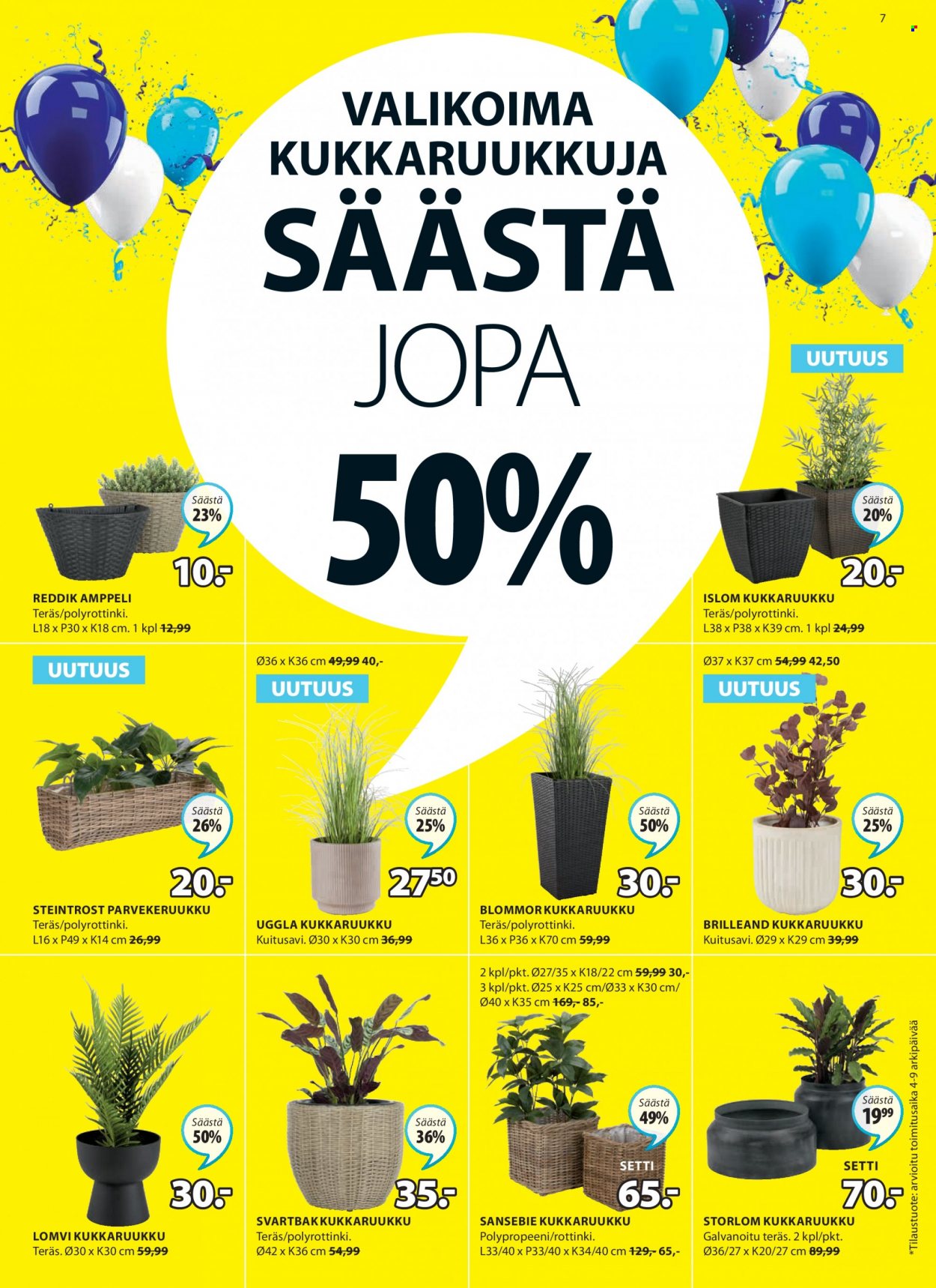 JYSK tarjoukset - 27.03.2023 - 09.04.2023. Sivu 7