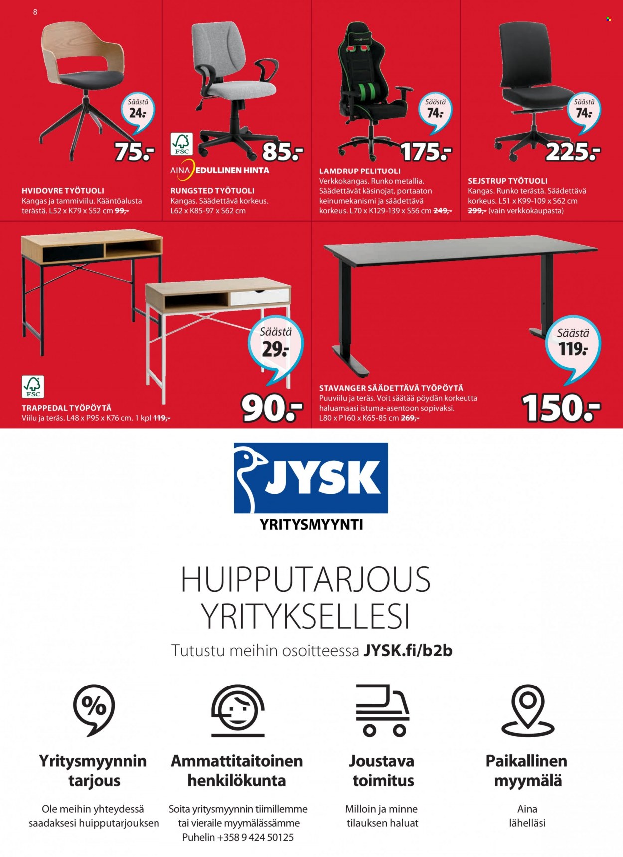 JYSK tarjoukset - 27.03.2023 - 09.04.2023. Sivu 8