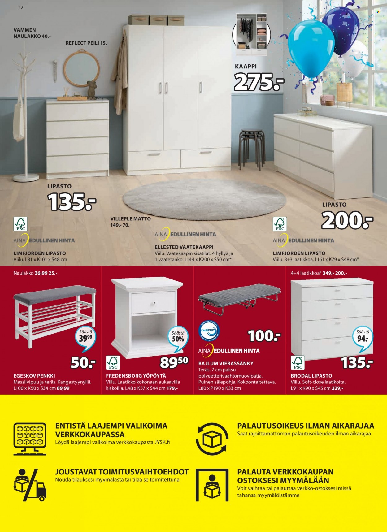 JYSK tarjoukset - 27.03.2023 - 09.04.2023. Sivu 12