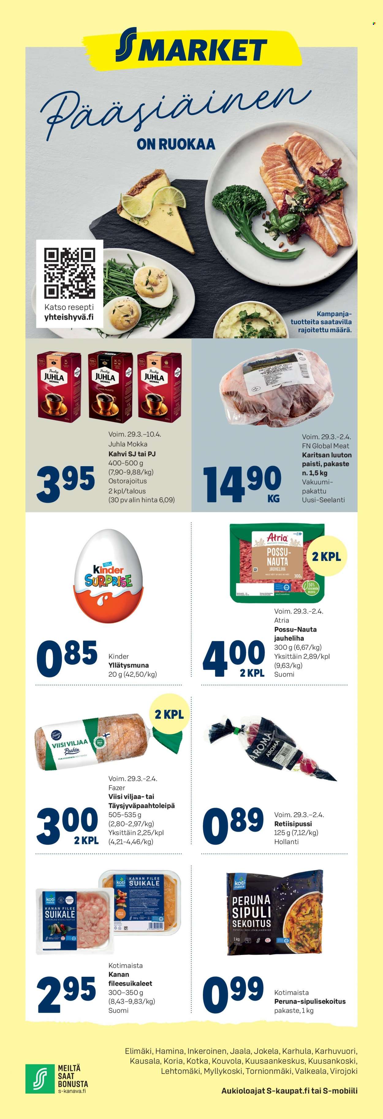S-market tarjoukset - 29.03.2023 - 02.04.2023. Sivu 1
