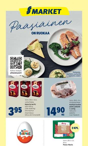 S-market tarjoukset  - 29.03.2023 - 02.04.2023.