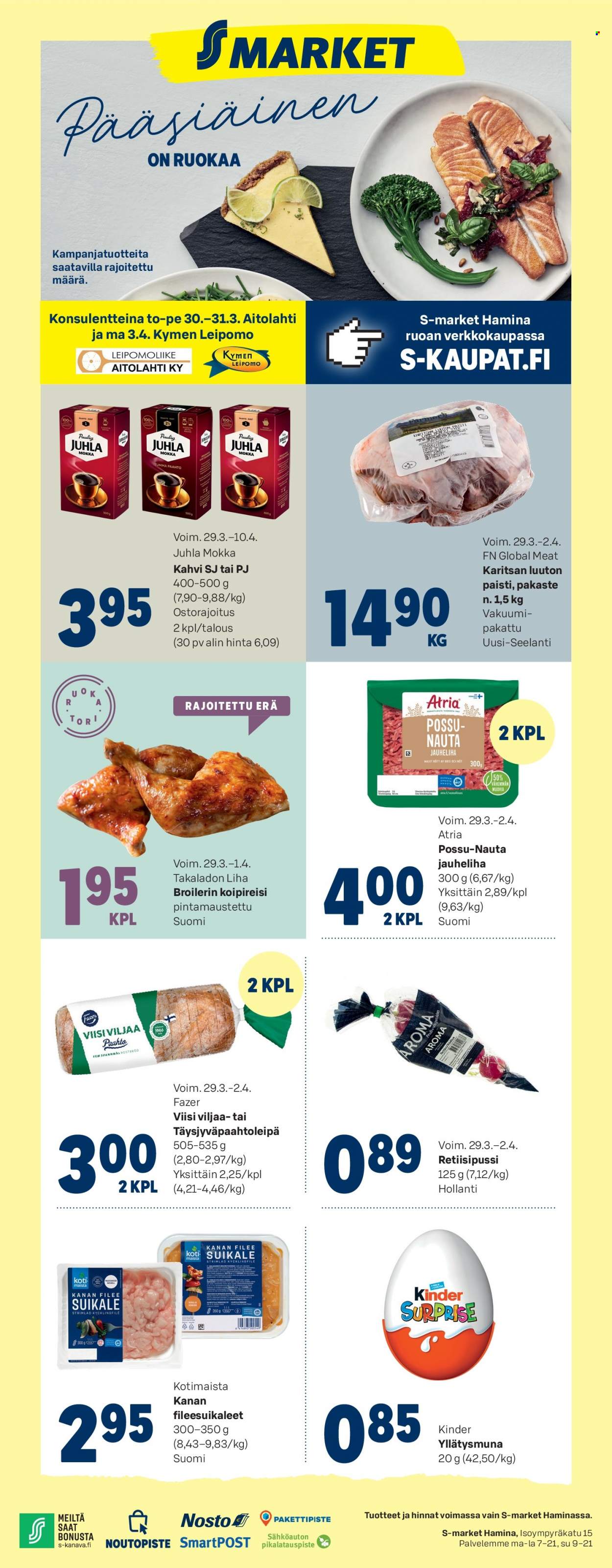 S-market tarjoukset - 29.03.2023 - 02.04.2023. Sivu 1