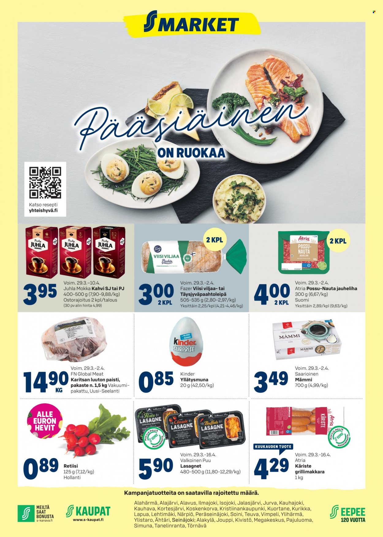 S-market tarjoukset - 29.03.2023 - 02.04.2023. Sivu 1