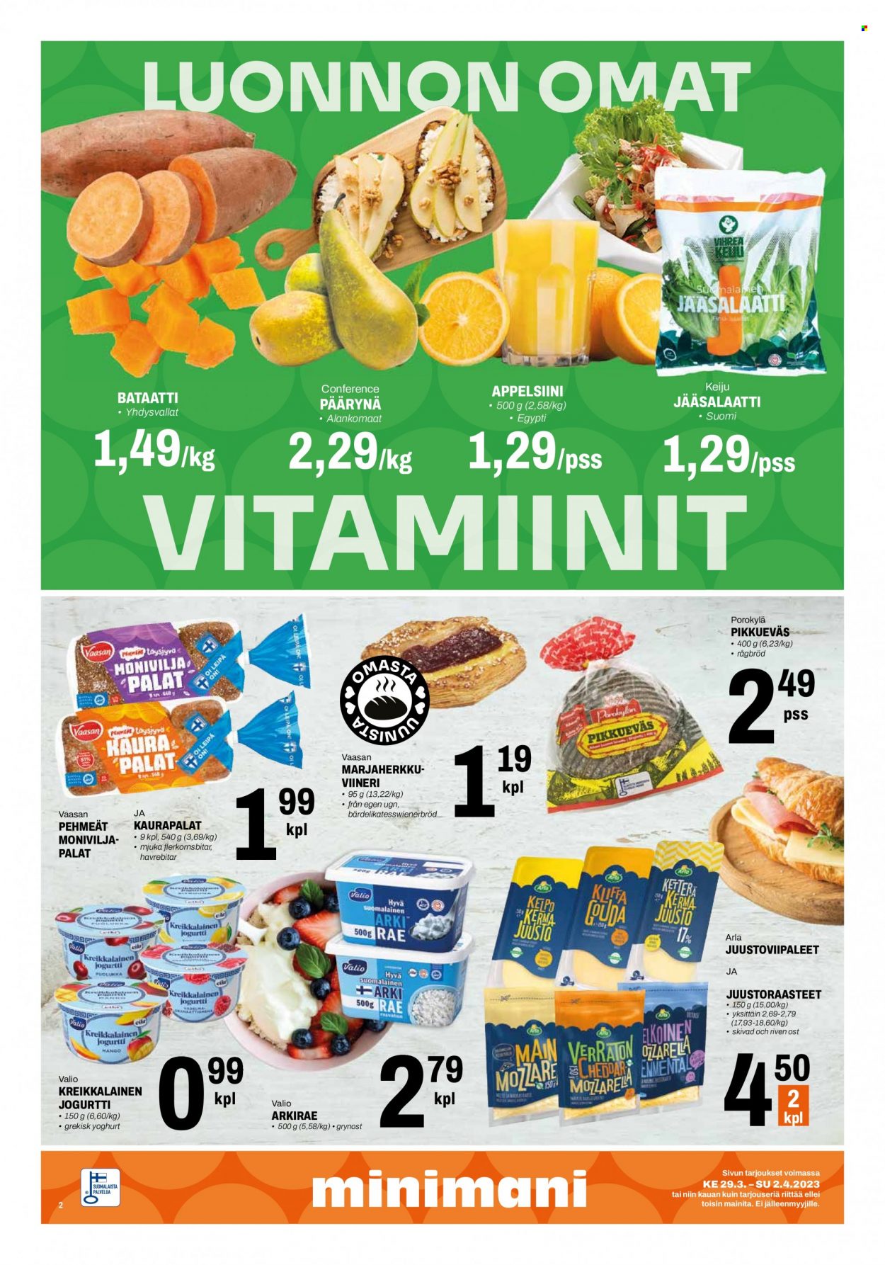 Minimani tarjoukset - 29.03.2023 - 02.04.2023. Sivu 2