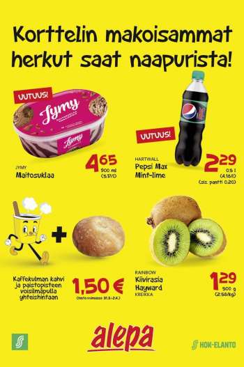 Alepa tarjoukset  - 29.03.2023 - 04.04.2023.