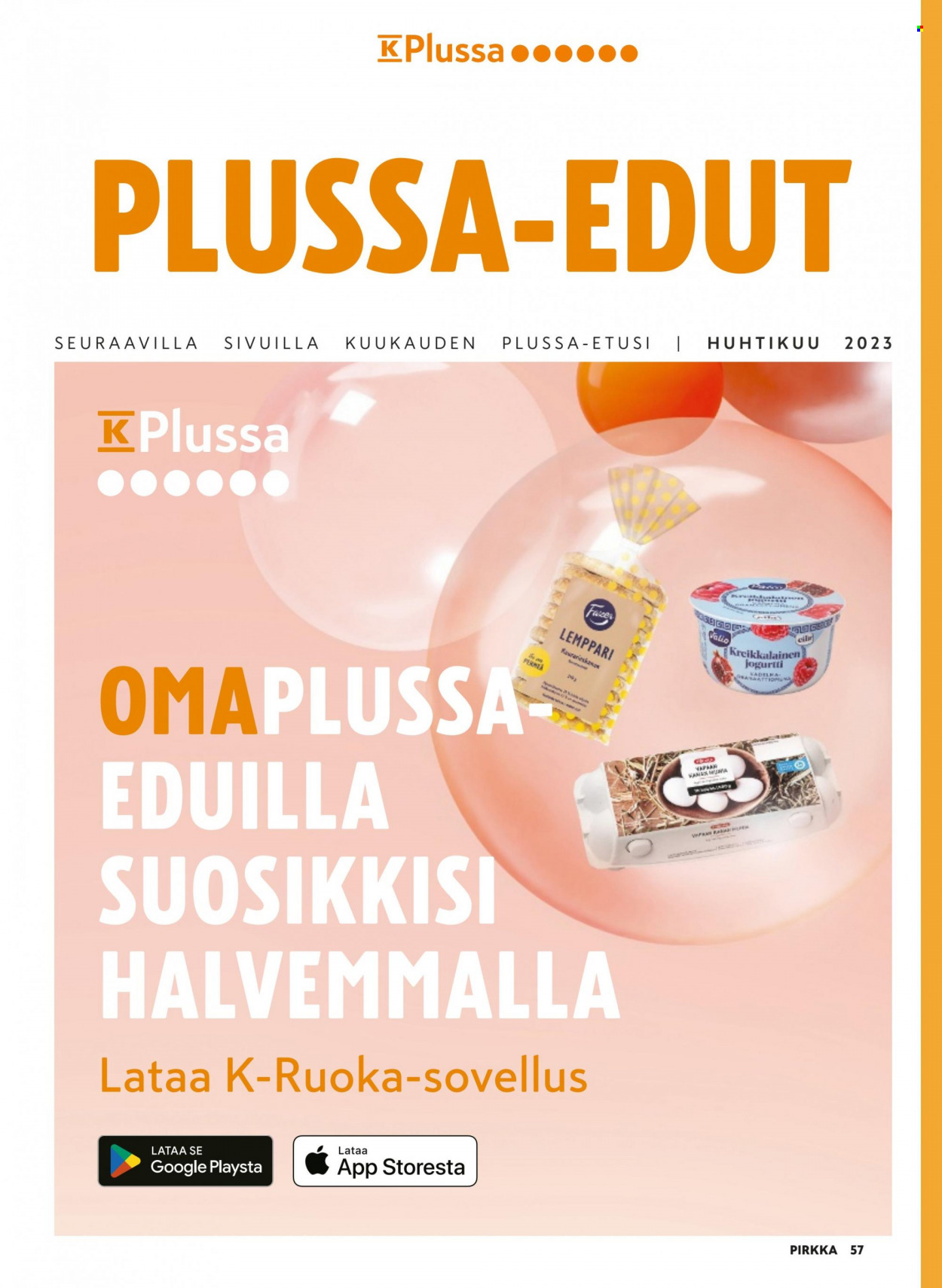 K-market tarjoukset - 29.03.2023 - 25.04.2023. Sivu 57