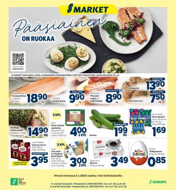 S-market tarjoukset  - 31.03.2023 - 02.04.2023.