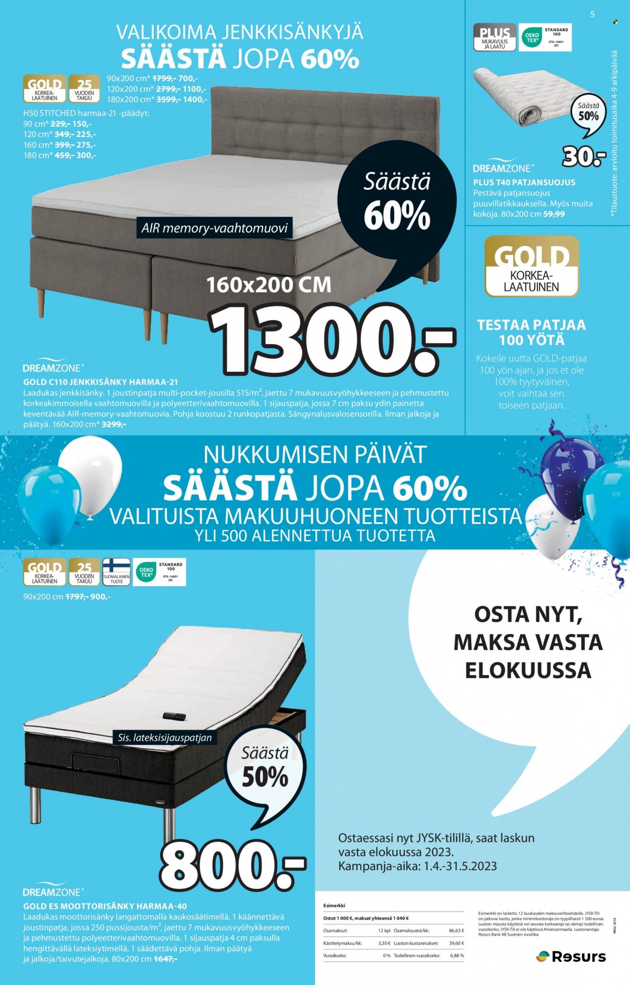 JYSK tarjoukset - 03.04.2023 - 09.04.2023. Sivu 5