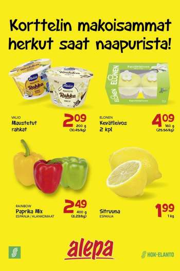 Alepa tarjoukset  - 05.04.2023 - 11.04.2023.
