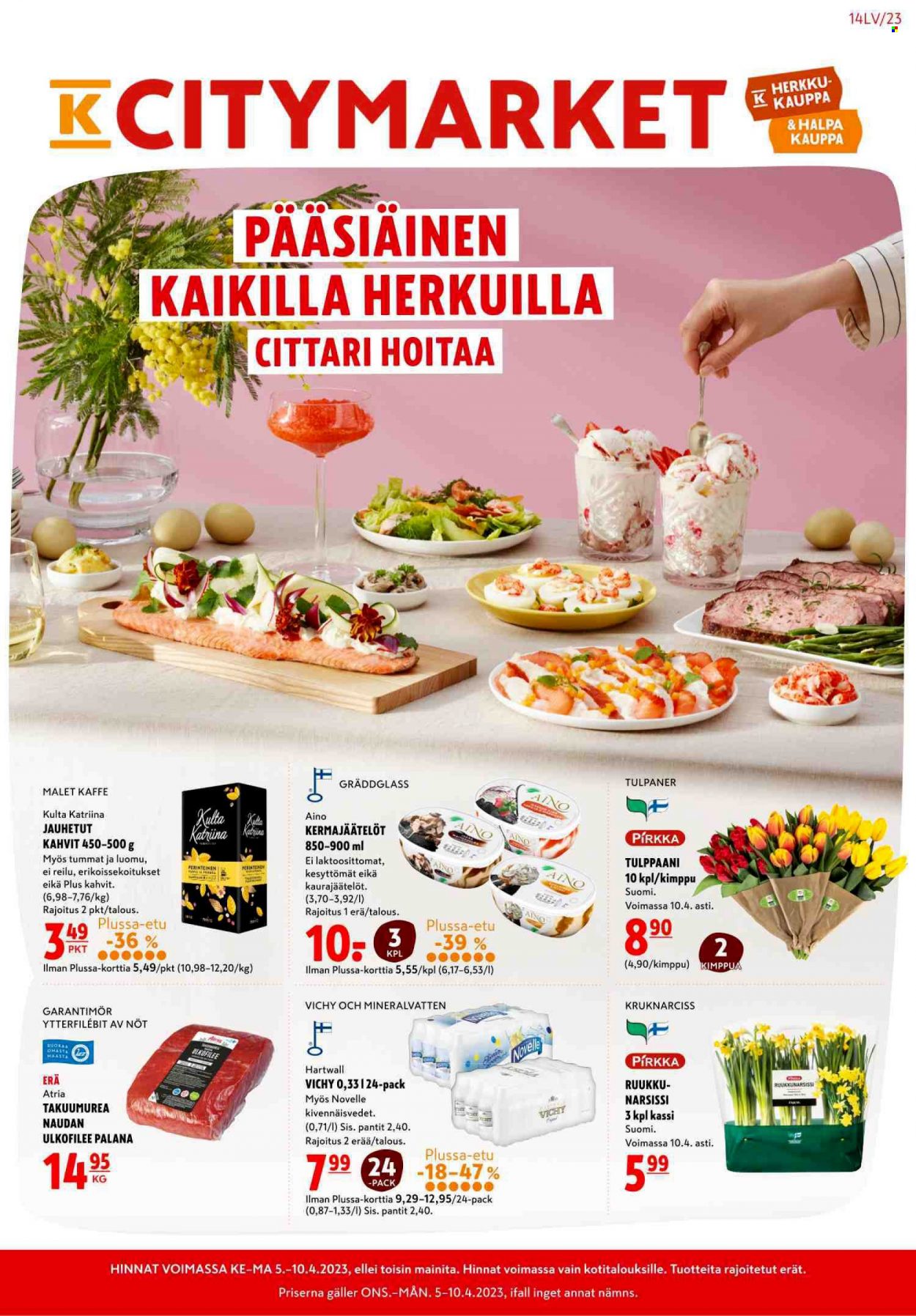 K-citymarket tarjoukset - 05.04.2023 - 12.04.2023. Sivu 1