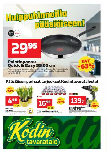 Kodintavaratalo tarjoukset  - 03.04.2023 - 12.04.2023.