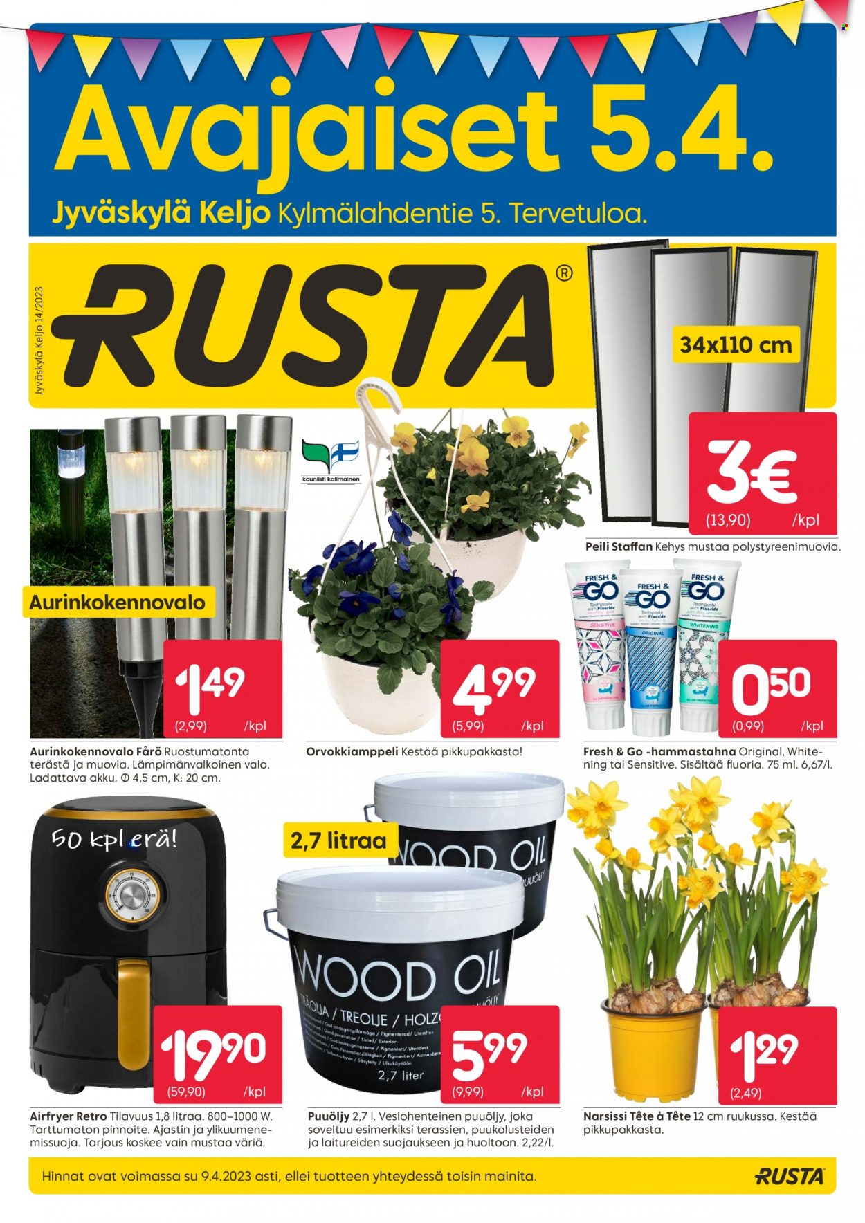 Rusta tarjoukset - 05.04.2023 - 09.04.2023. Sivu 1