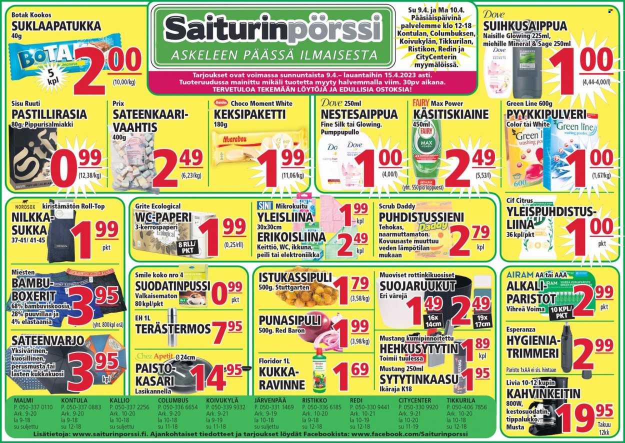 Saiturinpörssi tarjoukset - 09.04.2023 - 15.04.2023. Sivu 1