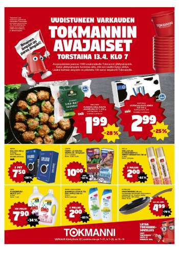 Tokmanni tarjoukset  - 13.04.2023 - 16.04.2023.