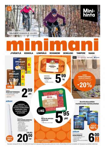 Minimani tarjoukset  - 12.04.2023 - 16.04.2023.