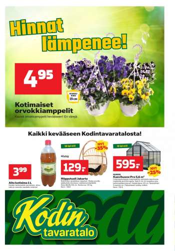 Kodintavaratalo tarjoukset  - 10.04.2023 - 19.04.2023.