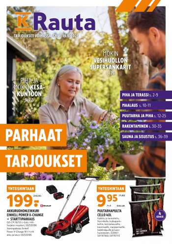 K-Rauta tarjoukset  - 12.04.2023 - 13.06.2023.