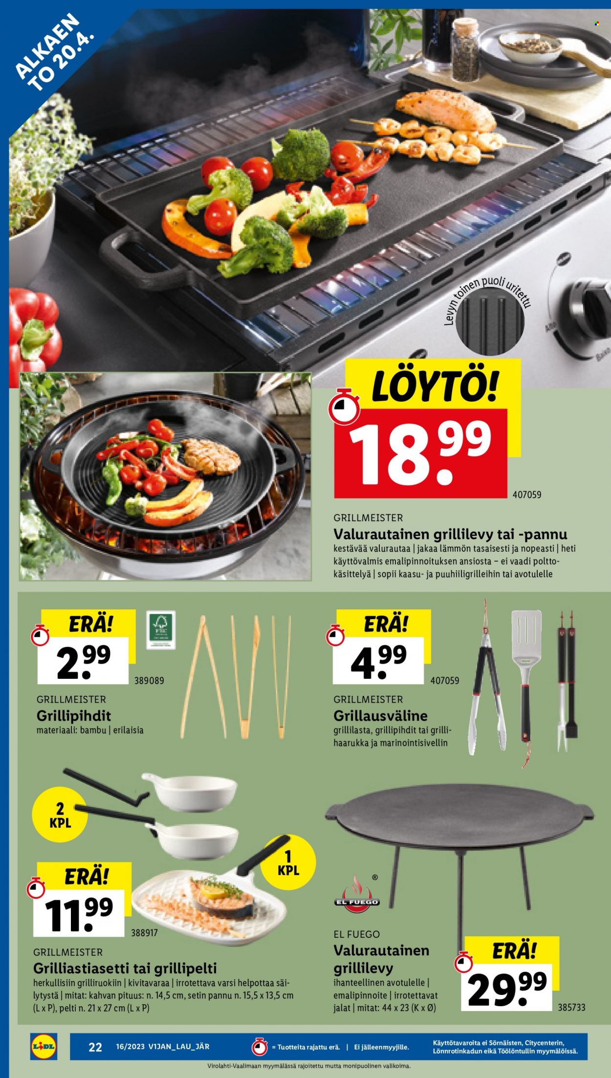 Lidl tarjoukset - 20.04.2023 - 26.04.2023. Sivu 24