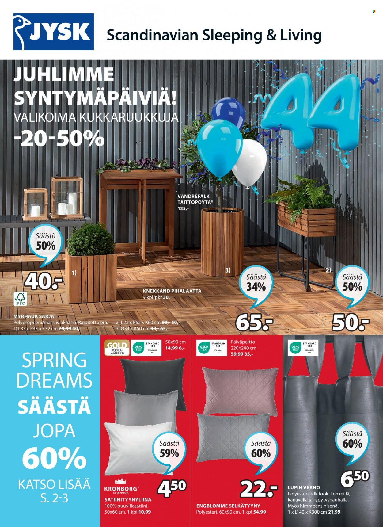 JYSK tarjoukset - 17.04.2023 - 14.05.2023. Sivu 1
