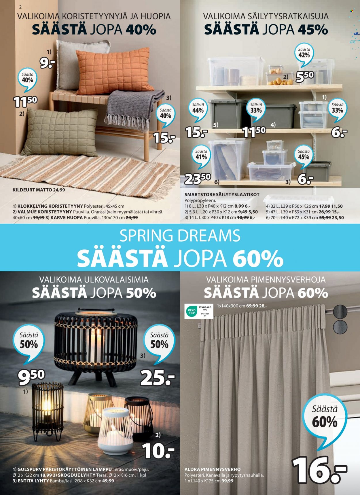 JYSK tarjoukset - 17.04.2023 - 14.05.2023. Sivu 2
