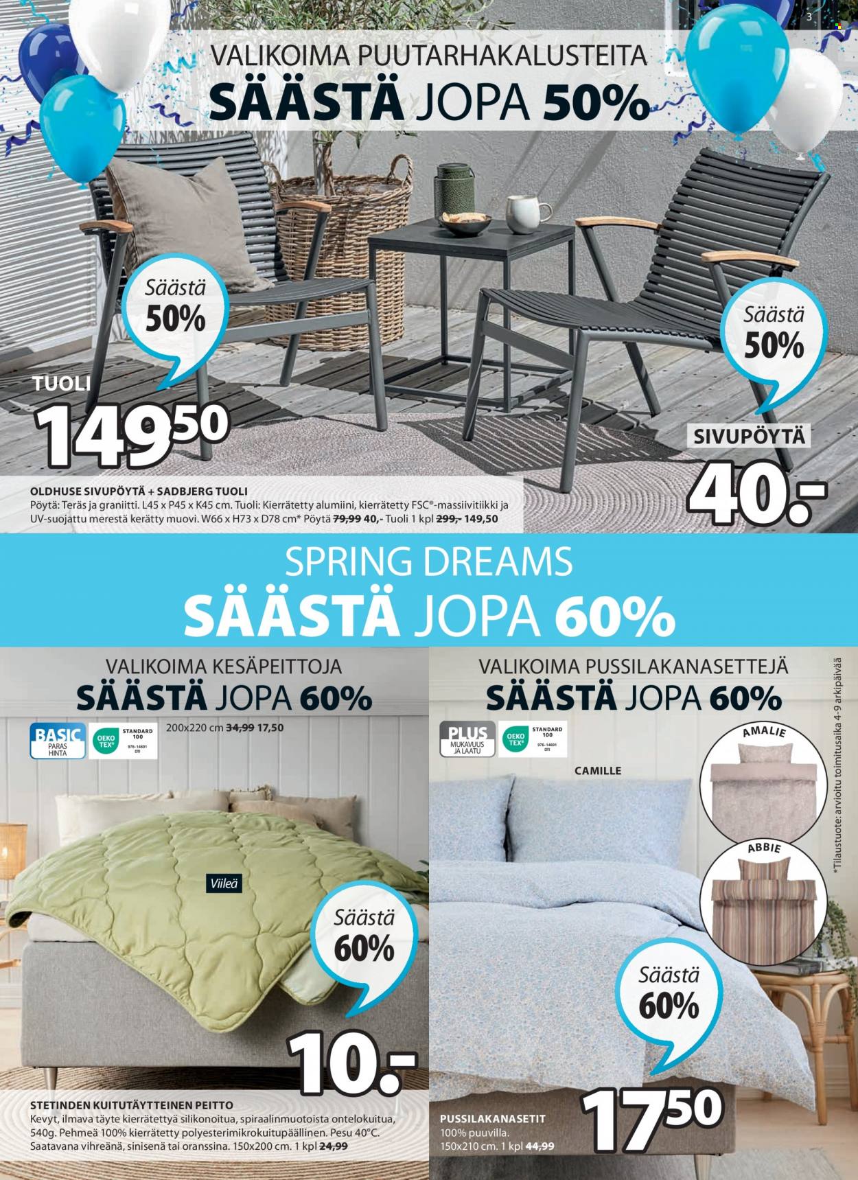 JYSK tarjoukset - 17.04.2023 - 14.05.2023. Sivu 3