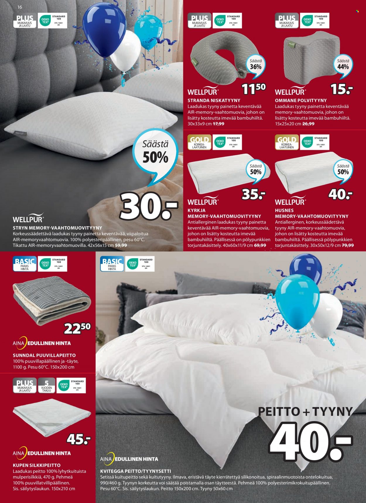 JYSK tarjoukset - 17.04.2023 - 14.05.2023. Sivu 16