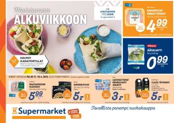 K-Supermarket tarjoukset  - 17.04.2023 - 19.04.2023.