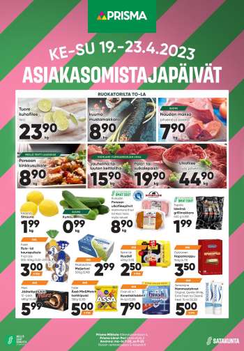 Prisma tarjoukset  - 19.04.2023 - 23.04.2023.