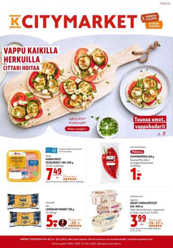 K-citymarket tarjoukset  - 24.04.2023 - 30.04.2023.
