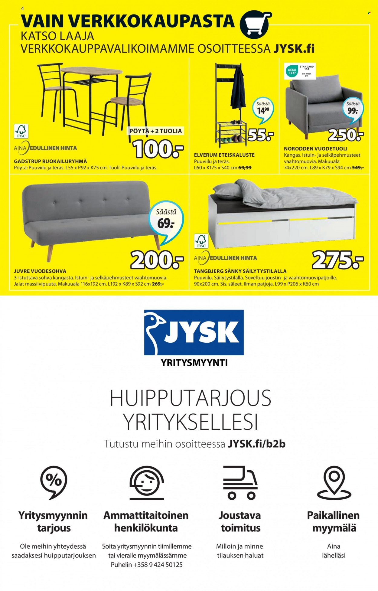 JYSK tarjoukset - 24.04.2023 - 14.05.2023. Sivu 4