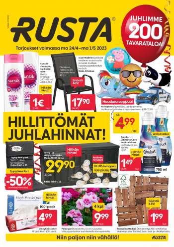 Rusta tarjoukset  - 24.04.2023 - 01.05.2023.