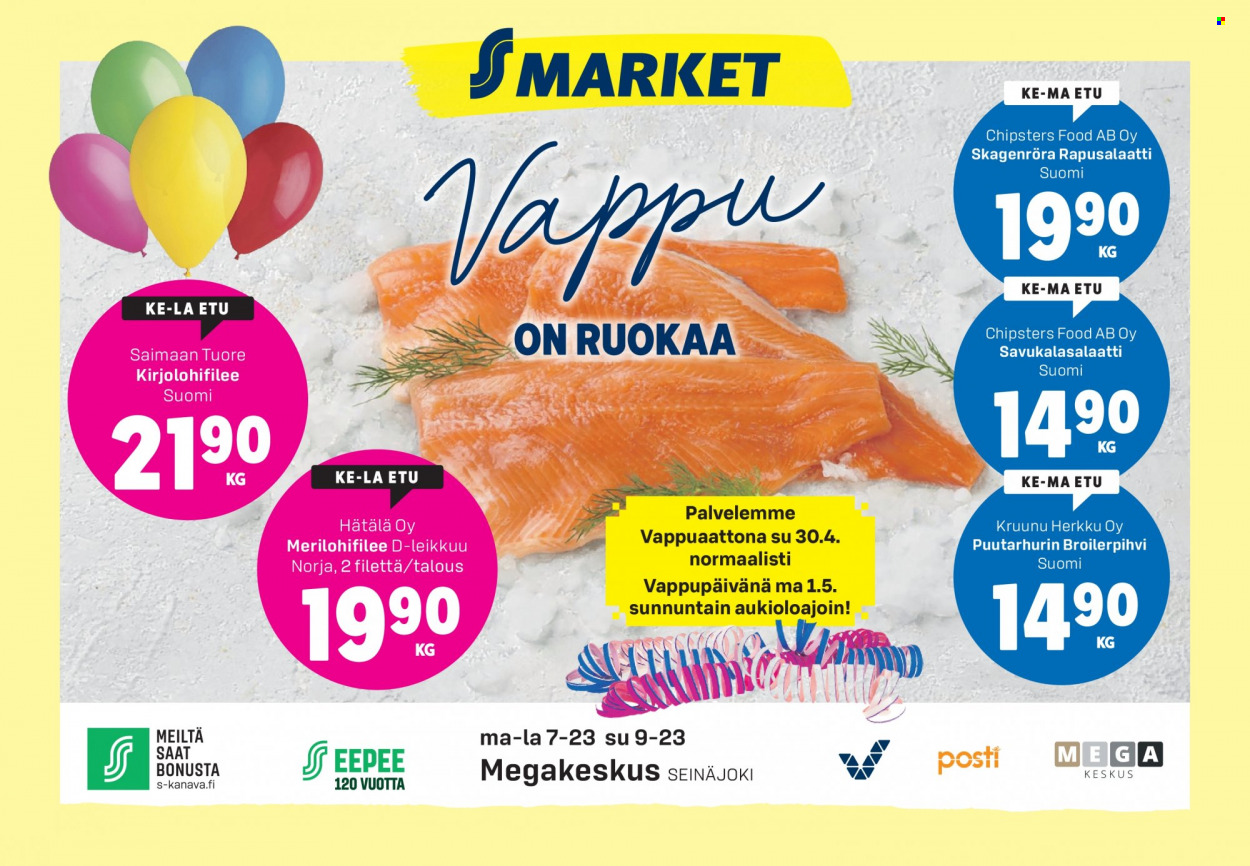 S-market tarjoukset - 26.04.2023 - 01.05.2023. Sivu 1