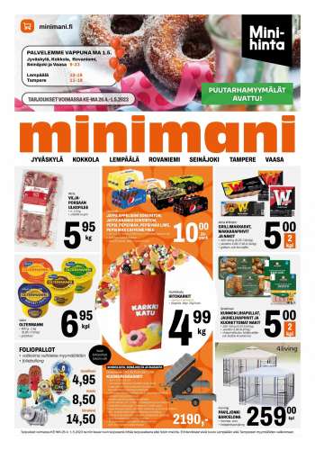 Minimani tarjoukset  - 26.04.2023 - 01.05.2023.