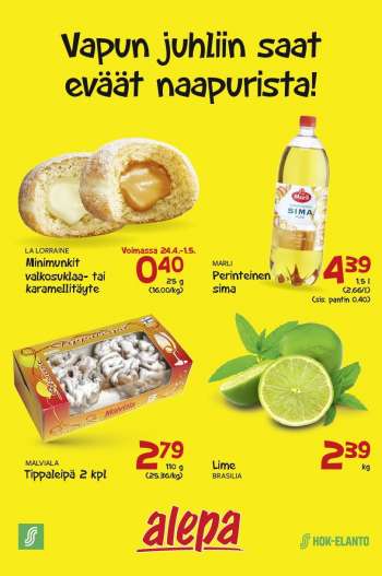 Alepa tarjoukset  - 26.04.2023 - 02.05.2023.