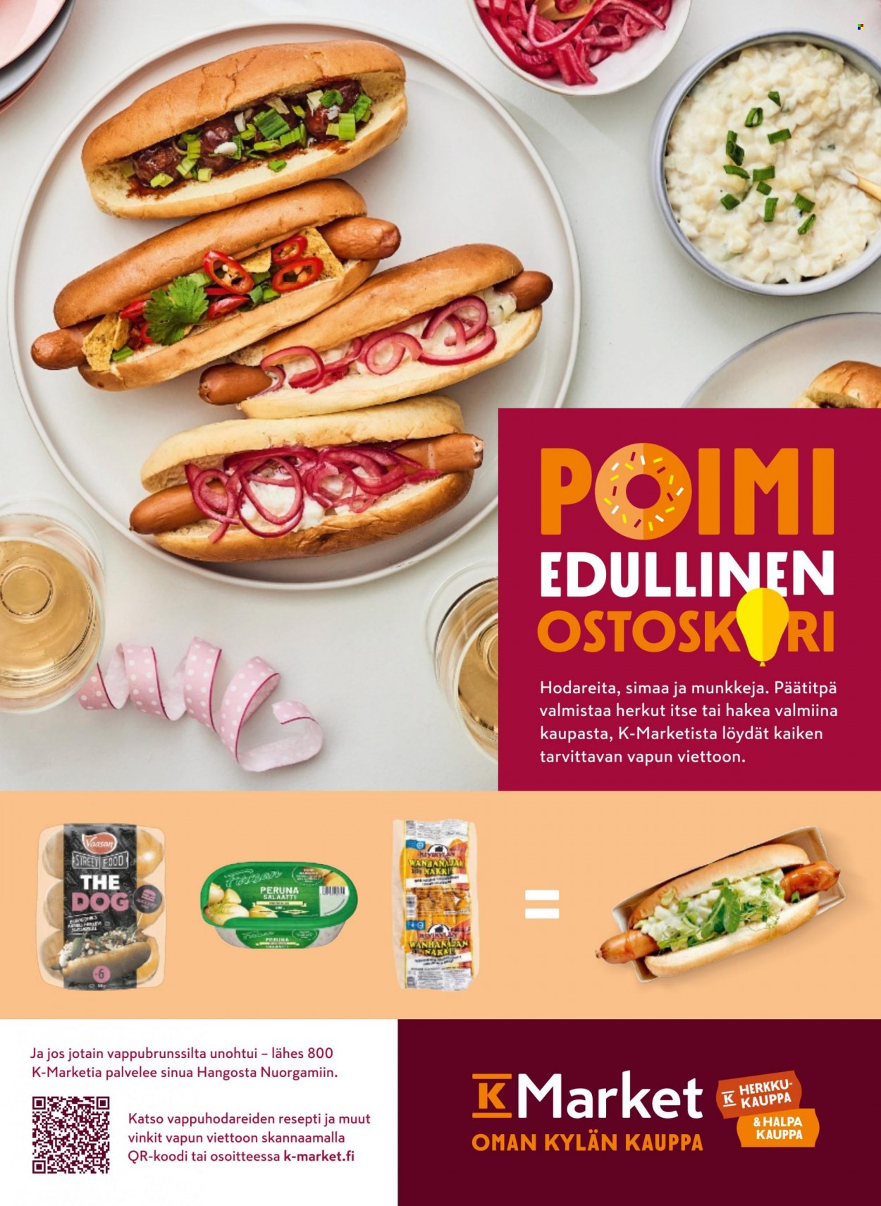 K-citymarket tarjoukset  - 26.04.2023 - 06.06.2023 - Tarjoustuotteet - Vaasan, perunat, nakki. Sivu 2.