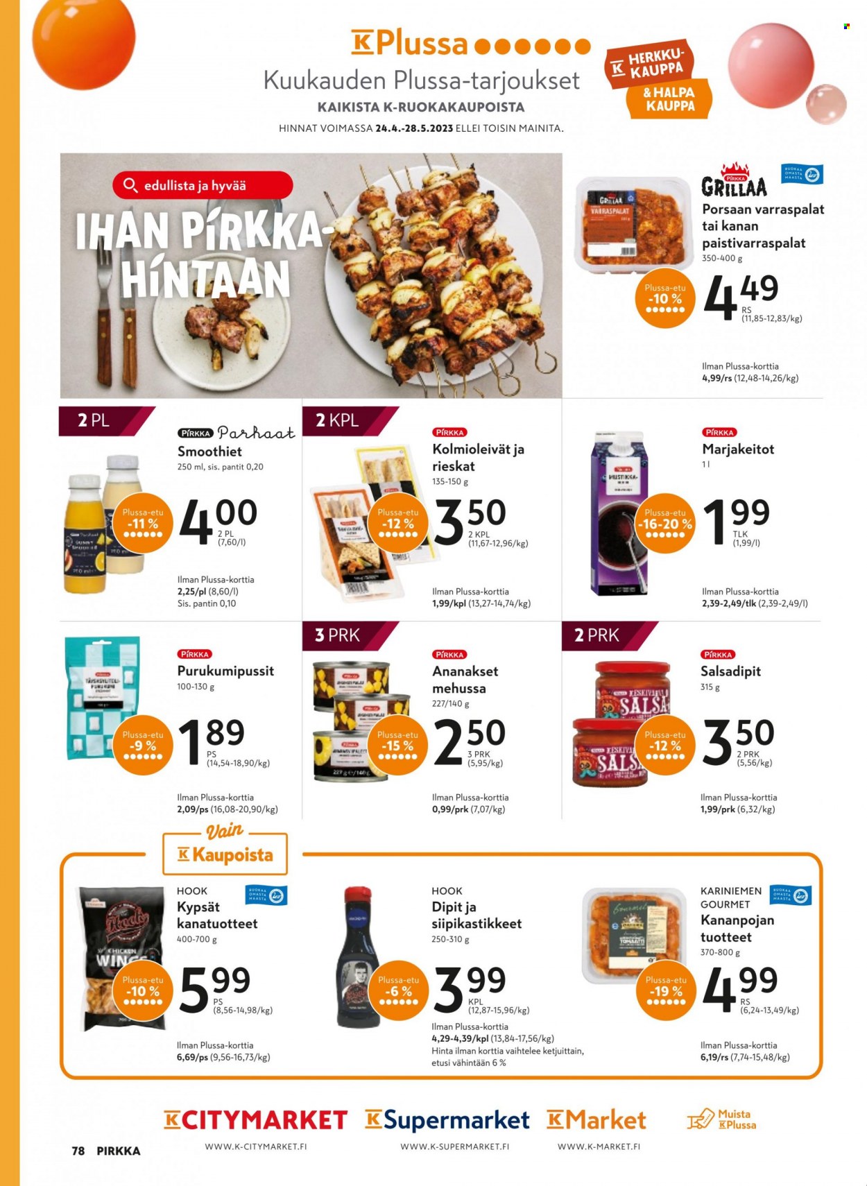 K-market tarjoukset - 26.04.2023 - 06.06.2023. Sivu 78
