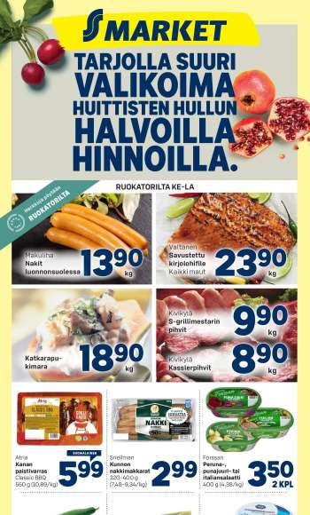 S-market tarjoukset  - 26.04.2023 - 01.05.2023.
