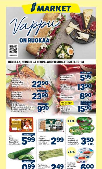 S-market tarjoukset  - 26.04.2023 - 01.05.2023.