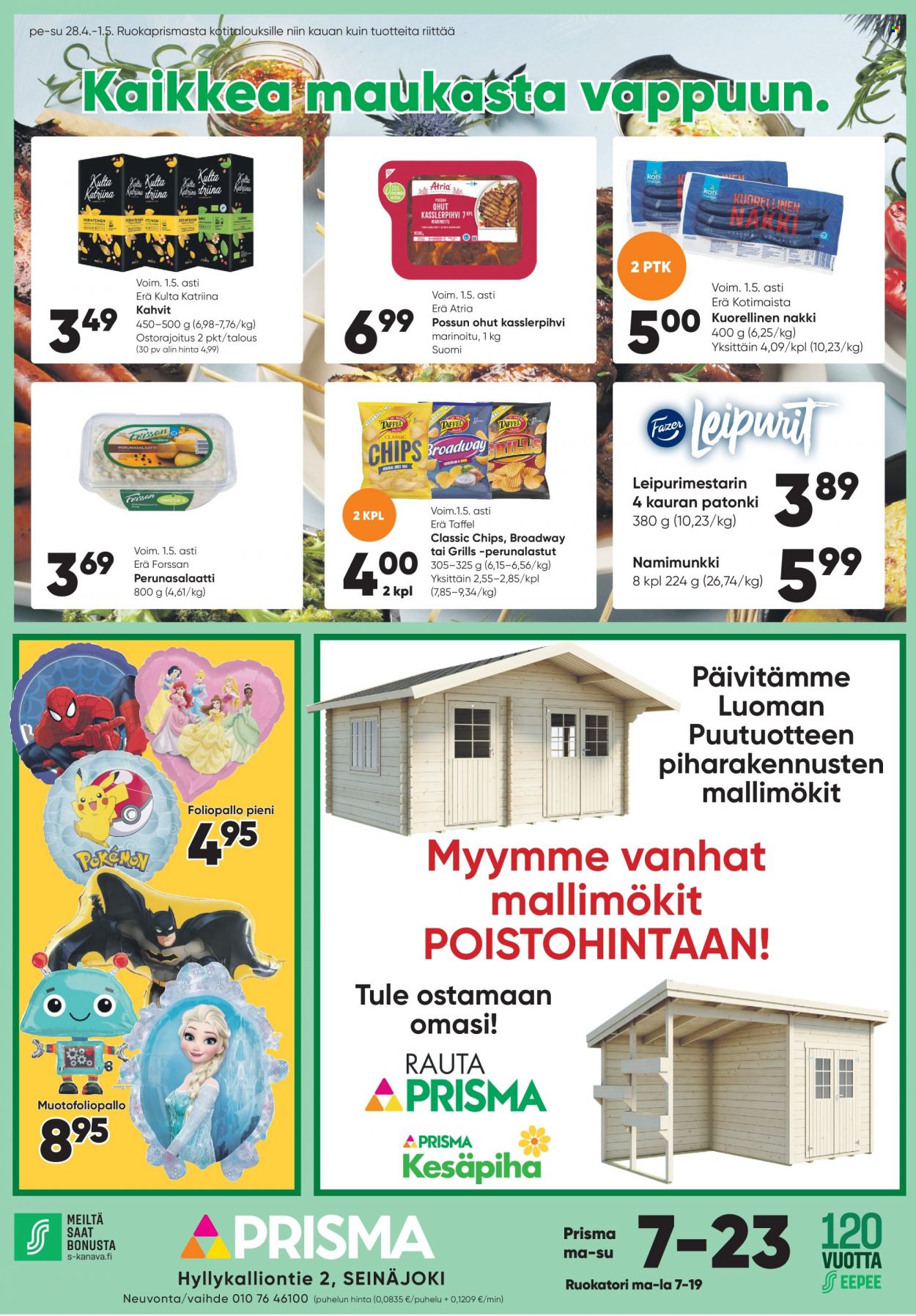 Prisma tarjoukset - 28.04.2023 - 01.05.2023. Sivu 1