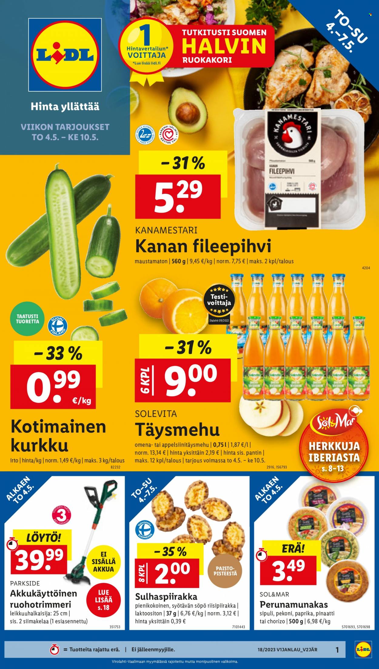 Lidl tarjoukset - 04.05.2023 - 10.05.2023. Sivu 1