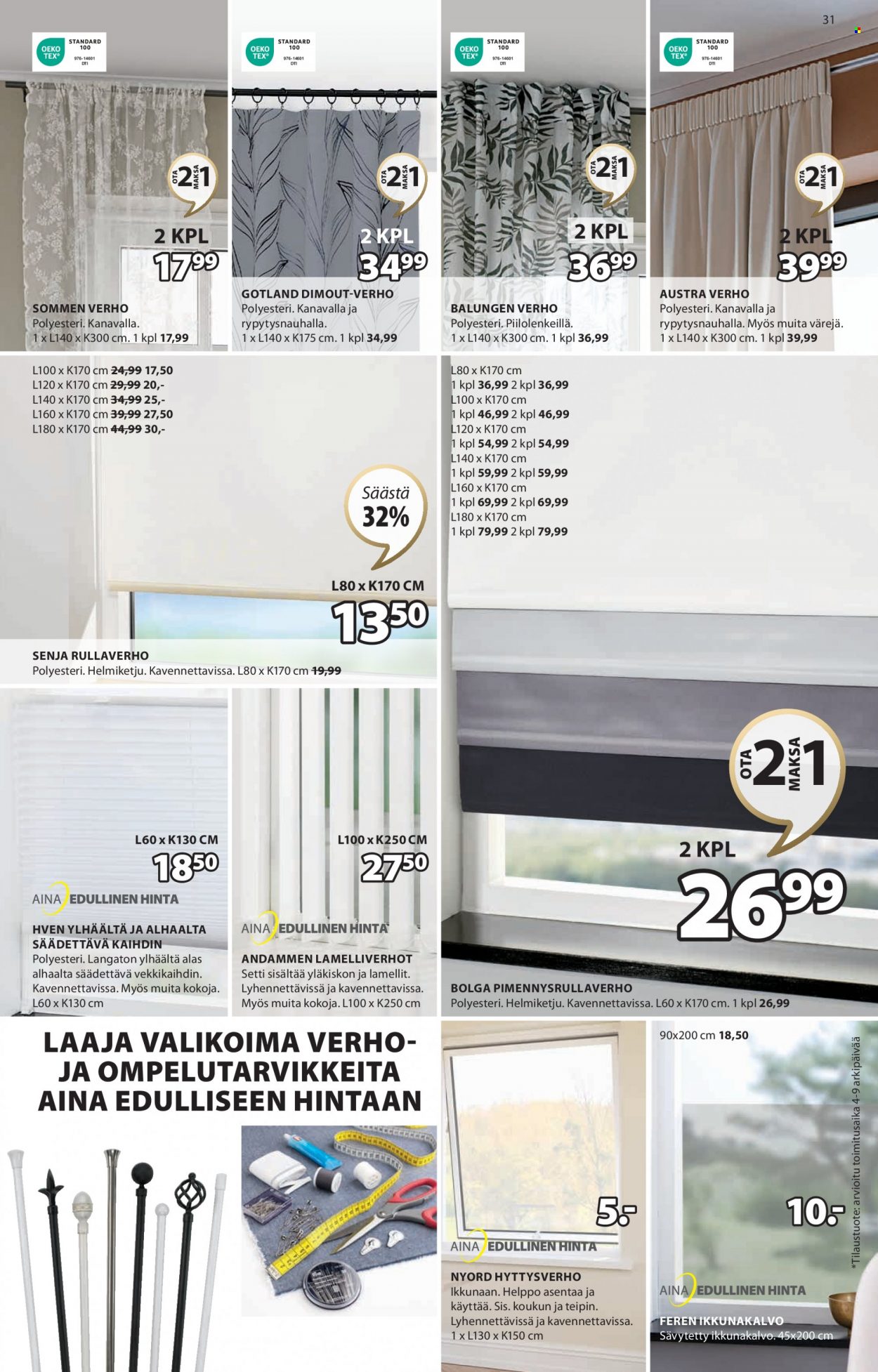 JYSK tarjoukset - 01.05.2023 - 14.05.2023. Sivu 31