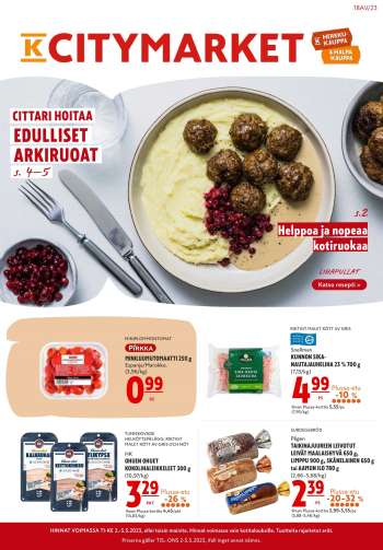 K-citymarket tarjoukset  - 02.05.2023 - 03.05.2023.