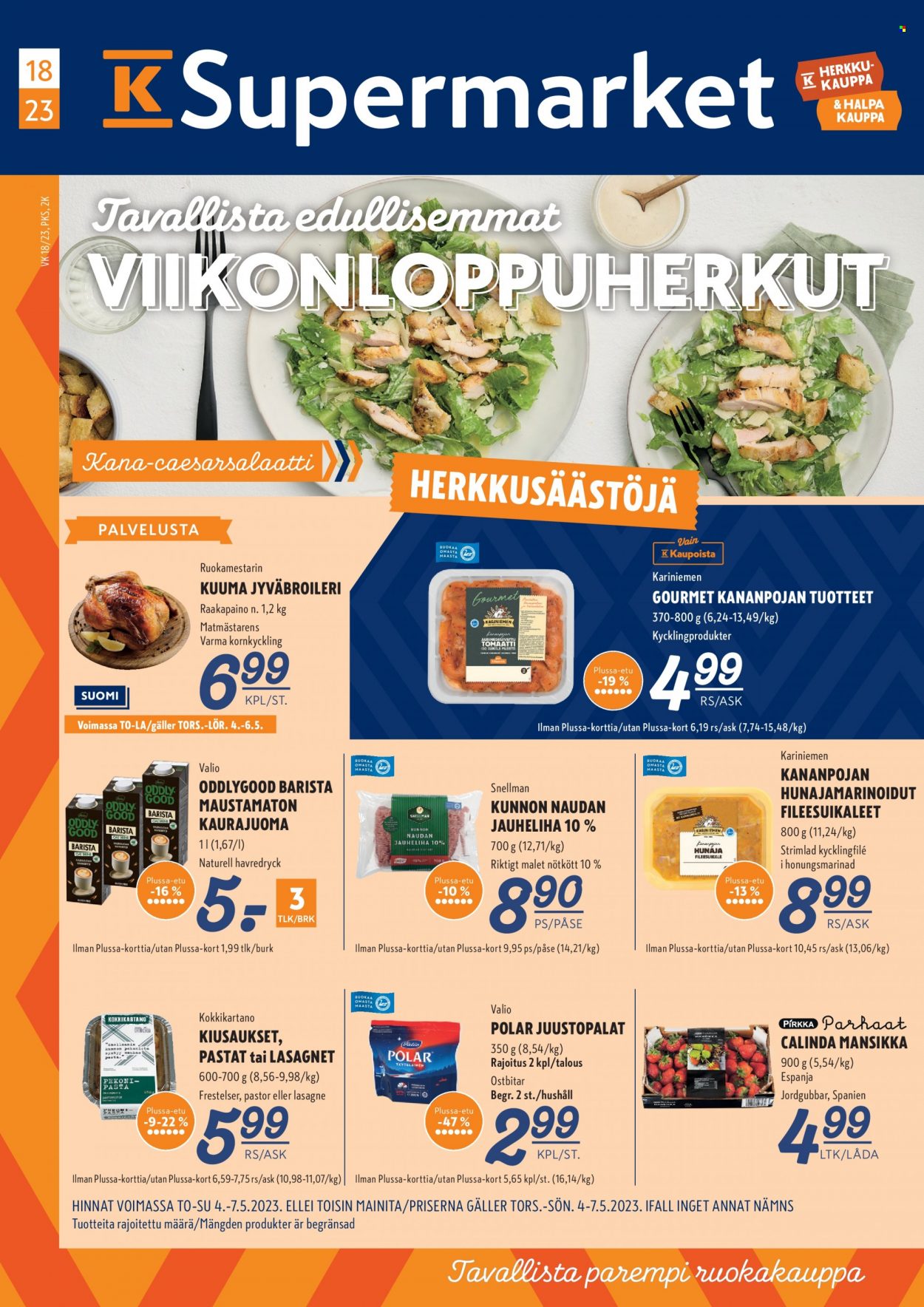 K-Supermarket tarjoukset - 04.05.2023 - 07.05.2023. Sivu 1