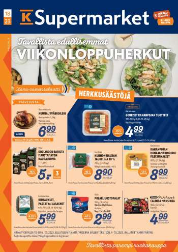 K-Supermarket tarjoukset  - 04.05.2023 - 07.05.2023.
