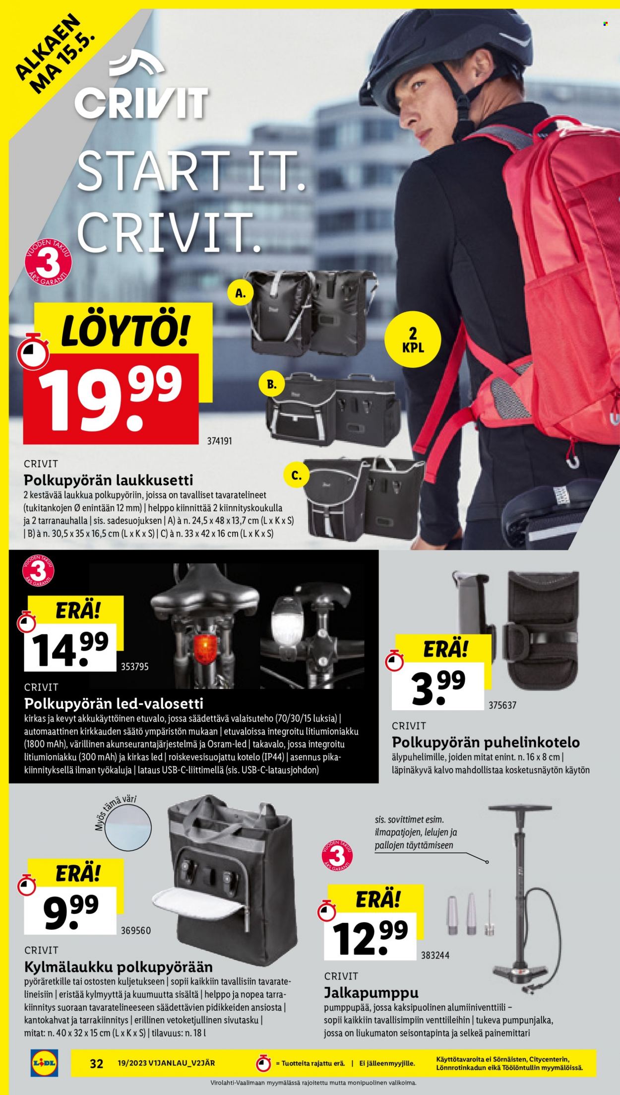 Lidl tarjoukset - 11.05.2023 - 16.05.2023. Sivu 34