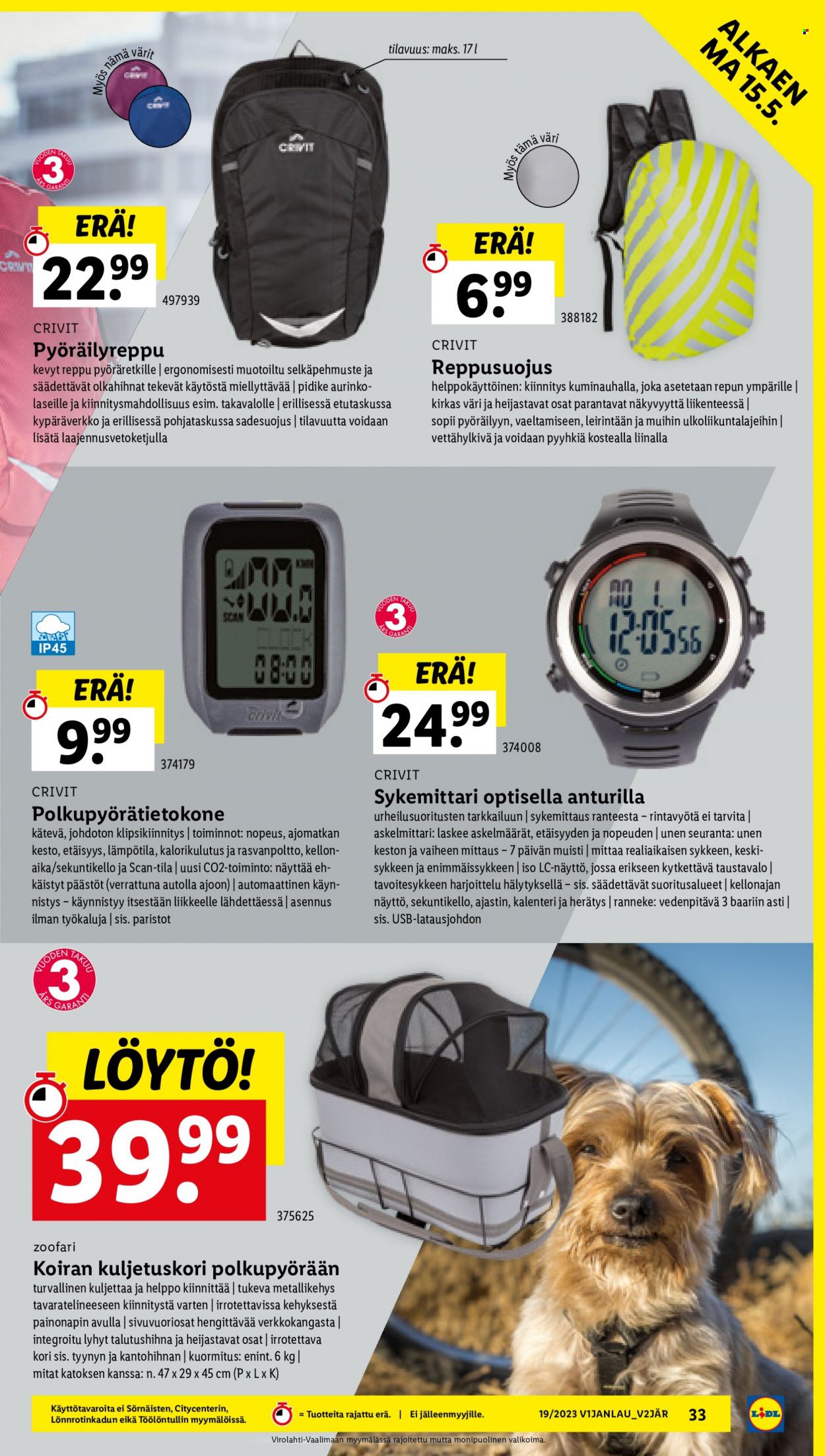 Lidl tarjoukset - 11.05.2023 - 16.05.2023. Sivu 35