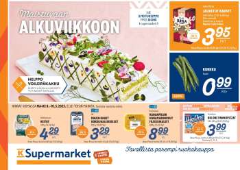 K-Supermarket tarjoukset  - 08.05.2023 - 10.05.2023.