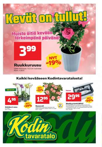 Kodintavaratalo tarjoukset  - 08.05.2023 - 17.05.2023.
