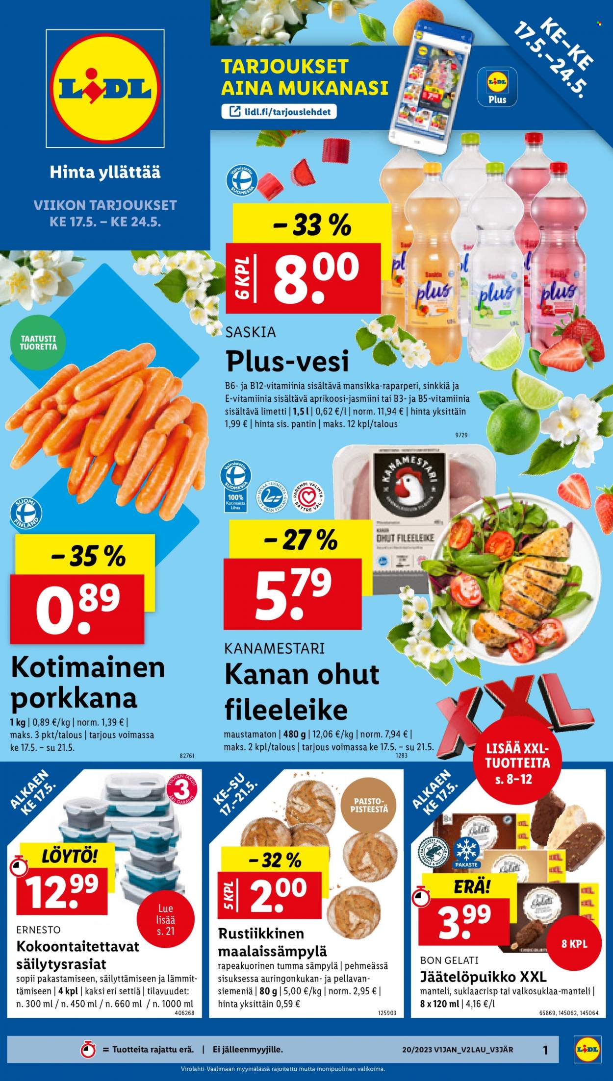 Lidl tarjoukset - 17.05.2023 - 24.05.2023. Sivu 1